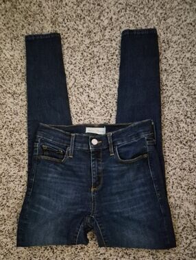 Gap 1969 True Skinny Dark Wash Denim  Stretch Jeans  Sz 2